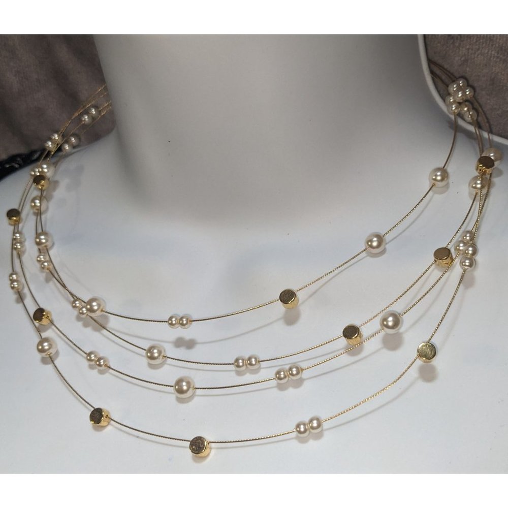 Nolan Miller Gold Pearl Celestial Necklace